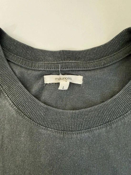 Maurices Nashville Music City Oversized Graphic Tee Gray Country Large Women’s - Picture 9 of 11